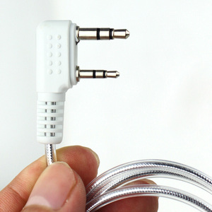 Casque intra-auriculaire pour talkie-walkie Kenwood Nx340 Klux Pt668 Pt558s, blanc et noir, équipement de communication 32 ohms - Product Image 1
