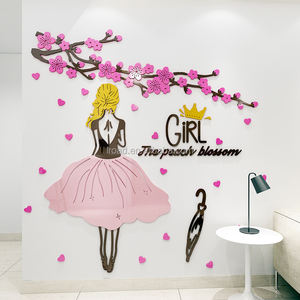 <span class=keywords><strong>Web</strong></span> Celebrity Chambre à coucher Lit Chaud Transformation Chambre de Fille Décoration Murale pour Salon - Product Image 2