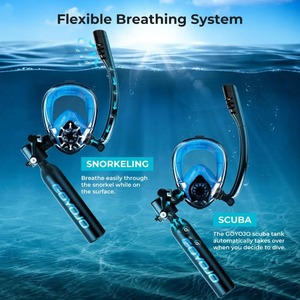 0.5L Mini Scuba <b>Tank</b> Portable <b>Diving</b> Cylinder with Snorkeling Mask 5-10 Min Underwater Breathing 5m Depth - Product Image 3