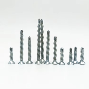 Full Size Custom Blue White Color Carbon Steel Fasteners Cross Recessed CSK Head Self Drilling <strong>Screw</strong> - Product Image 6