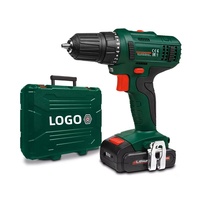 Perceuse électrique sans fil rechargeable au lithium industrielle OEM 10 mm, ensemble de perceuse électrique sans fil, vitesse variable, bricolage, batterie