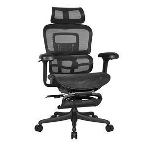 Silla de Oficina Ergonómica Giratoria con Respaldo Alto y Reposapiés - Product Image 1