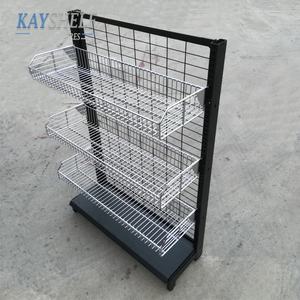 מכולת סופרמרקט גונדולה מדפי חוט רשת סל תלוי מדף - Product Image 1