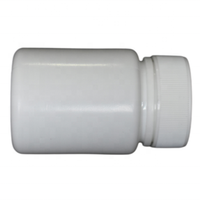 60ml Original Usine HDPE Blanc Médecine Capsules Conteneur Pilule Bouteille avec Bouchon à Vis Forme Ronde conception Logo Personnalisé