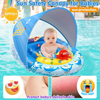 Bâche flottante pour piscine bébé UPF50+, flotteurs pour enfants de 6 à 36 mois, garçons et filles