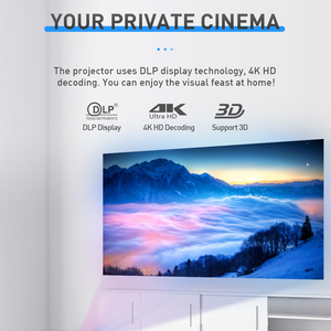 Salange-proyector láser inalámbrico para películas al aire libre, miniproyector inteligente DLP con batería integrada, Wifi, BT, HD, USB, P15 - Product Image 3