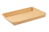 Boîtes d'emballage pour sushis à emporter en gros, boîtes en papier kraft brun jetables personnalisées pour emporter, boîtes à gâteaux et pâtisseries avec couvercle transparent