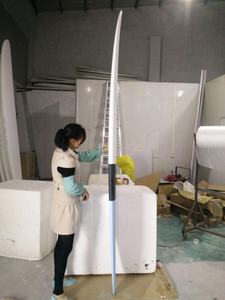 8'0エポキシファンボードサーフボード高品質ピンク樹脂ティントサーフボード - Product Image 5