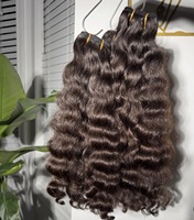 Lots de Cheveux Humains Vierges Birmans Bouclés de Qualité Supérieure à Cuticules Intactes, Vente en Gros de Lots de Cheveux Indiens Bruts Ondulés