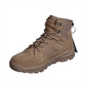 SFB8 Breathable Brown OD green suede cow leather Long tactical <b>boots</b> no side zip stock wholesales <b>HIking</b> ankle <b>boots</b> - Product Image 1