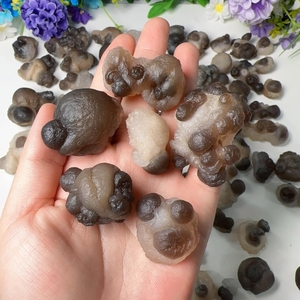 Nouveautés : Spécimen minéral naturel d'agate panda brute, pierre d'agate pictographique pour la décoration et la collection - Product Image 2