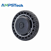 Moteur servo à moyeu étanche pour extérieur AMPSTech à arbre unique, 12 pouces, 48 V CC, 30 Nm, charge de 500 kg