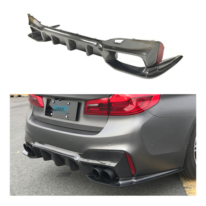 Difusor de Parachoques Trasero Inferior de Fibra de Carbono Estilo 3D para <span class=keywords><strong>BMW</strong></span> G30 G31 520i 530i 530d 540i 540d 550i 550d 2017-2020, Divisores Laterales - Product Image 1