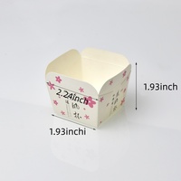 Mafen Cajas de cartón cuadradas de cuatro lados en relieve para hornear, aptas para alimentos, de pasteles para embalaje, ventaja UV, personalizable