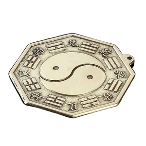 <span class=keywords><strong>Miroir</strong></span> mural concave <span class=keywords><strong>convexe</strong></span> en cuivre Taiji <span class=keywords><strong>Bagua</strong></span> Fengshui chinois, les 8 hexagrammes, décoration intérieure - Product Image 2