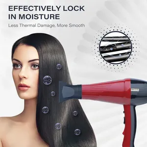 Sèche-cheveux ionique professionnel MAX BEAUTY HD1005 2300W Moteur AC Qualité Salon Machine à sécher les cheveux Buse concentrateur - Product Image 6