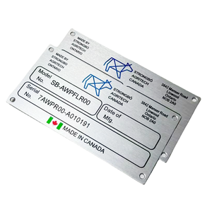 Op maat gemaakte naamplaat voor apparatuur, verzegeld bedrukt binnen geanodiseerd aluminium metaal, fotoprint - Product Image 5