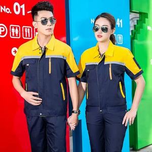 Vêtements de travail de sécurité en coton durable, design personnalisé, manches courtes/longues, uniforme pour les industries du champ pétrolier et du lavage de voitures, ANSI CLASS 3 EN ISO - Product Image 4