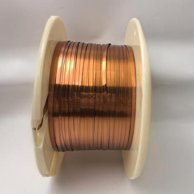 Insulated High Frequency Resistance Electrical Flat Copper Coil Rectangular Enameled Copper Wire Motor Transformer CN Origin