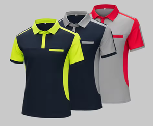 Factory-Customized Hot-Selling <strong>Work</strong> Polo Shirts, Shorts, <strong>Work</strong> <strong>Clothes</strong> - Summer Breathable and Durable Workwear - Product Image 1