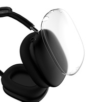 Étui de protection transparent pour AirPods Max, coque de protection en TPU souple, accessoires en plastique transparent