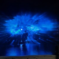 Fontaine à écran d'eau laser pour film en plein air, RGB, IP68, étanche, en acier inoxydable, avec pompe à commande DMX pour spectacle aquatique, modèle LSL 008