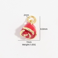 Pendentif JINYUAN en cuivre style vacances à la plage, étoile de mer et arête de poisson, breloque en forme de cœur style Ins, crème glacée rose, Guangzhou