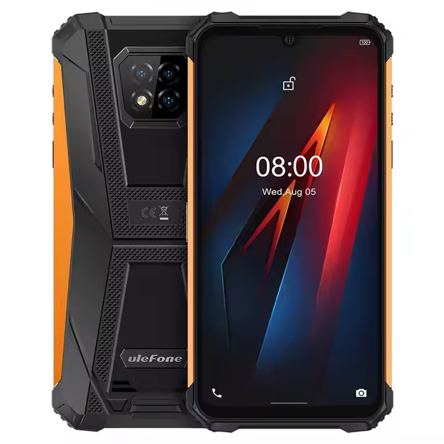 Ulefone Armor 8 Android 10 Rugged Smartphone 4GB+64GB Octa-core 2.4G/5G WiFi 6.1 Inch IP68 Waterproof NFC 4G Mobile Phone