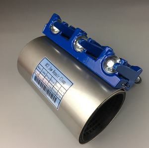 Abraçadeira de Reparo para Tubos Vazadores em Aço Inoxidável SS304 com Conexão DI - Product Image 4