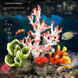 Kunstmatige koraalrifdecoraties, milieuvriendelijke <span class=keywords><strong>plastic</strong></span> aquariumaccessoires, aquariumlandschapsarchitectuur - Product Image 3