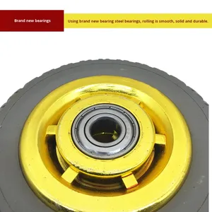 Ruote in Gomma Piena Antiurto per Carrelli e Trolley, Direttamente dalla Fabbrica, 4/5/6/8 Pollici, per Carichi Pesanti - Product Image 2