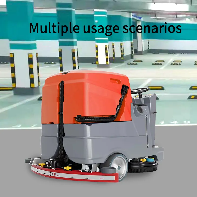नए डिजाइन के उच्च गुणवत्ता वाले एसबीएन-800 इलेक्ट्रिक स्क्वीज़ फर्श जल सफाई उपकरण सफाई सवारी फर्श स्क्रबर पर