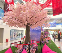 Ranting Bunga Sakura Buatan Dekorasi Pernikahan Centerpiece Luar Ruangan