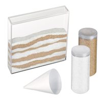 Ensemble de cérémonie de désherbage en acrylique transparent avec logo personnalisé, unité pour toujours, vente en gros