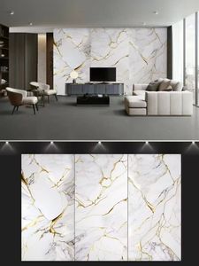 Panel <span class=keywords><strong>de</strong></span> Pared <span class=keywords><strong>para</strong></span> Baño y TV con Recubrimiento <span class=keywords><strong>de</strong></span> Mármol UV <span class=keywords><strong>de</strong></span> PVC <span class=keywords><strong>de</strong></span> 3mm, Certificado CE, Personalizable, <span class=keywords><strong>para</strong></span> Oficina y Gabinete, con Servicio <span class=keywords><strong>de</strong></span> Corte - Product Image 2