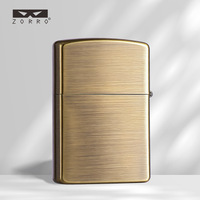 Briquet à kérosène ZORRO/Zorro Z8658 cinq étoiles en laiton, style autocollant, coupe-vent, haut de gamme, best-seller TikTok et Kwai