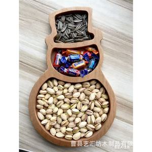 Bandeja de Madera con Diseño de Árbol de Navidad, Plato Decorativo con Separadores para Servir, para Hogar, Oficina o Comedor - Product Image 3