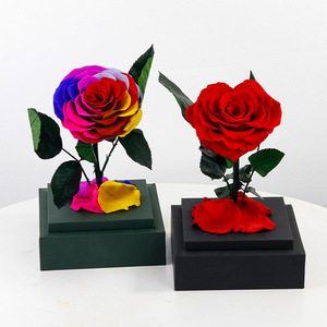 Flor eterna Rosa Acrílico transparente Principito Caja de regalo LED fresco para vacaciones Día DE LA MADRE Año Nuevo Día de San Valentín - Product Image 2