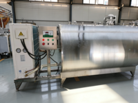 Réservoir de refroidissement horizontal pour lait, refroidisseur de lait en vrac pour l'agriculture laitière, réservoir de réfrigération industrielle, système de refroidissement au glycol