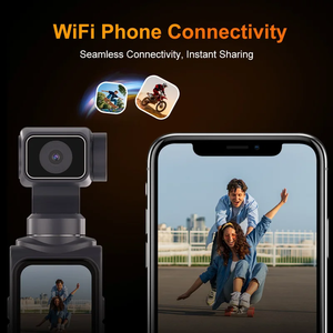 AT-M105 Videocamera d'Azione 4K ad <span class=keywords><strong>Alta</strong></span> <span class=keywords><strong>Definizione</strong></span>, Videocamera Tascabile con Gimbal per Vlog, Supporta Più Lingue - Product Image 6