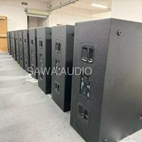 VTX G28 Double 18 Pouces Système Audio Caisson de Basses Passif Actif Haut-Parleurs Professionnels pour Performance Scénique