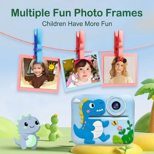 Çocuklar için Sevimli Küçük Anında Baskı Yapan Kamera Mavi Mor Pembe 1080P HD Termal Baskı Fotoğraf Kağıdı Dahil 2.4" Ekran <10x Zoom - Product Image 6