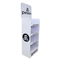 Support d'affichage en carton pliable moderne et personnalisé pour les produits électroniques en supermarché
