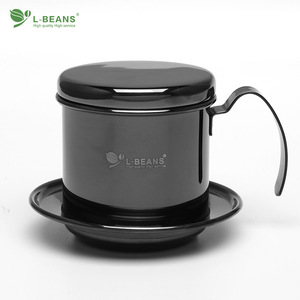 เครื่องชงกาแฟดริปเวียดนาม L-Beans สแตนเลสสตีล พร้อมโลโก้ สำหรับใช้ในบ้าน - Product Image 3
