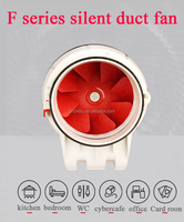 Ventilateur d'extraction de ventilateurs de conduit en ligne silencieux à faible bruit de flux d'air mélangé d'OEM 150mm pour l'extracteur de fumée