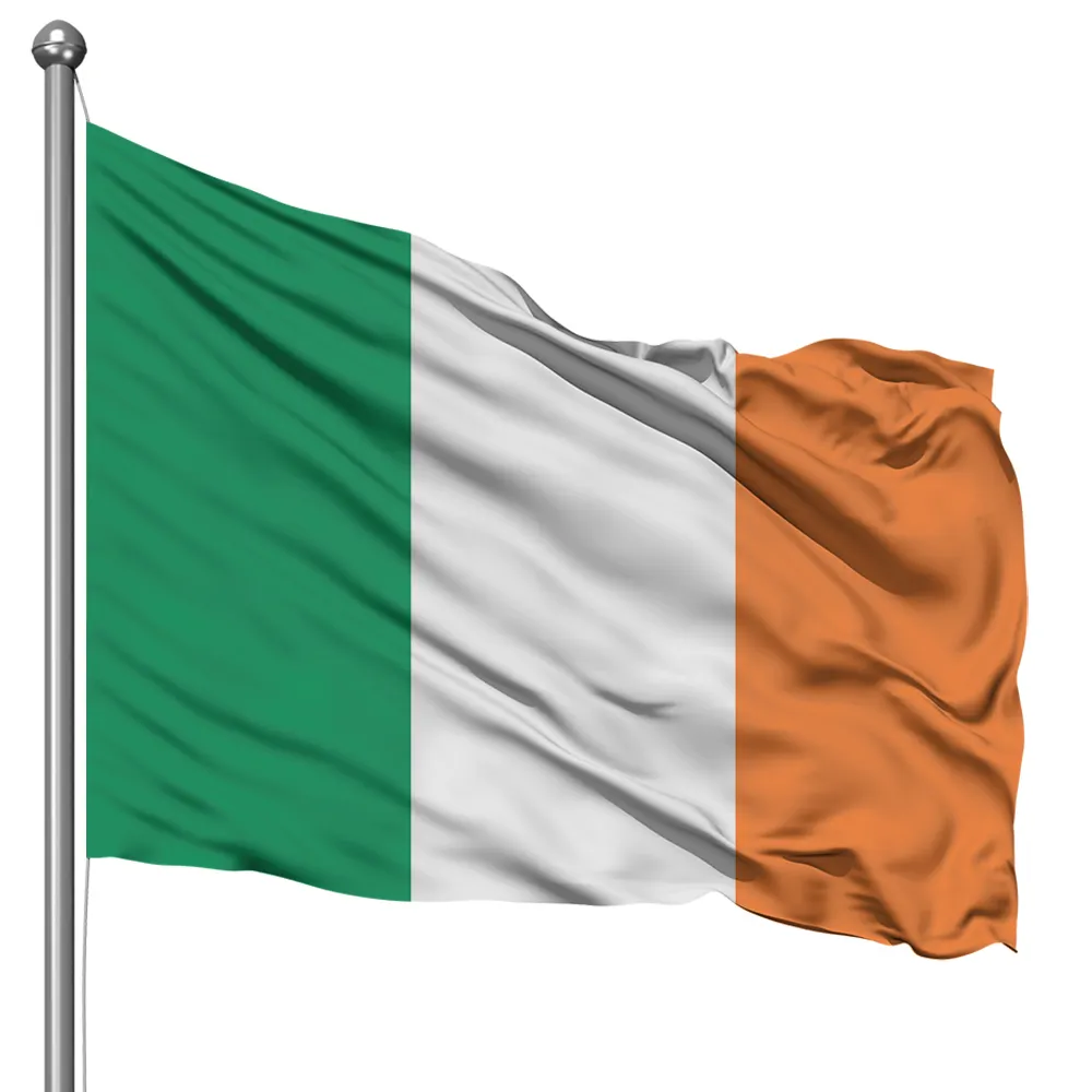 Sublimation Color Hanging Flags Banner On Stick Display Drapeau Flag Irish Flag Bunting