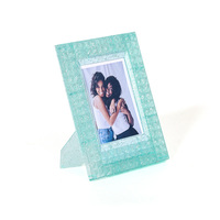 Cadre photo transparent en plastique avec rivets scintillants de 3 pouces, écologique et étanche, pour Instax Mini 13, support de bureau, direct usine