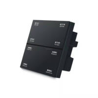 Tuya Zigbee waifi smart interrupteur de scène à 4 boutons APP télécommande interrupteur de lumière sans fil panneau de commutateur tactile à 4 gangs panneau de scène