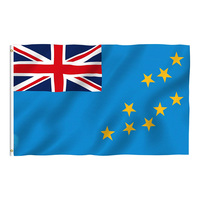 Drapeau national de l'île de Tuvalu, 3x5 pieds, pour décorations extérieures, vente en gros, nouveauté