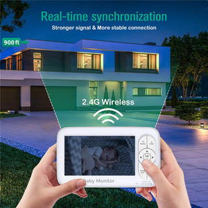 5 นิ้ว Full HD 1080P จอภาพเด็กแยกหน้าจอ 2.4GHz FHSS สองทางวิดีโอ babyphone ไม่มี WiFi - Product Image 6